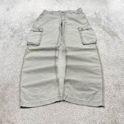 Beige Carhartt Cargo pants W31L32 Loose relaxed canvas utility pocket skate pants