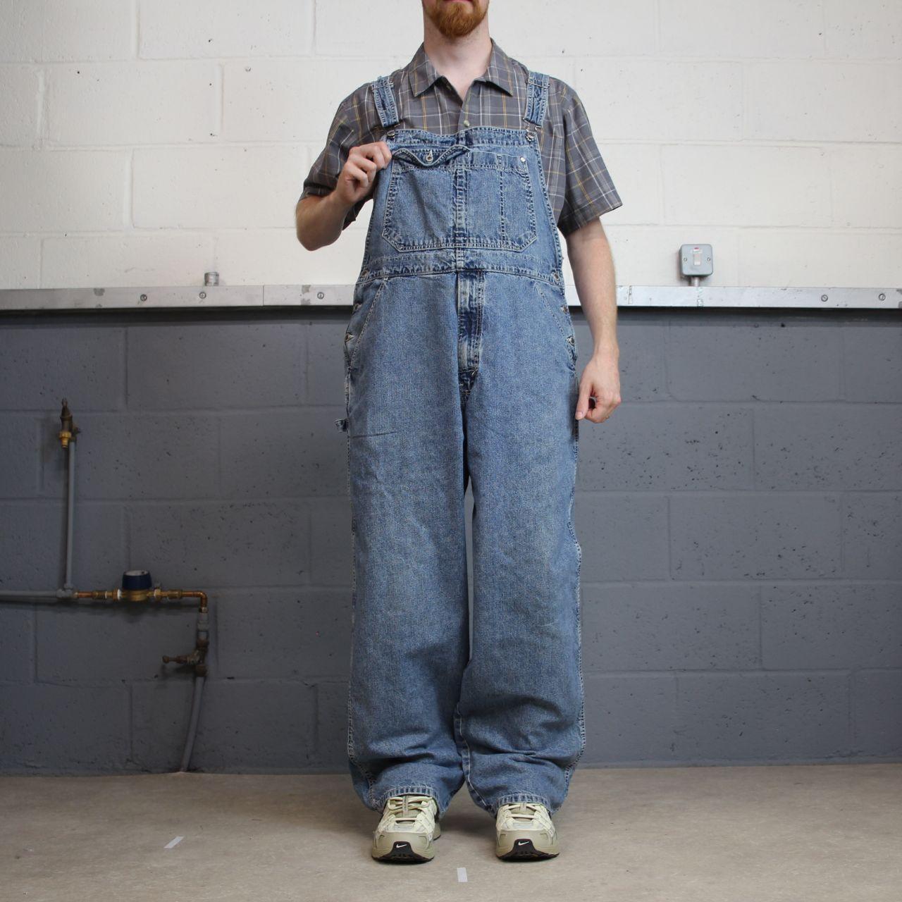 Vintage Levi’s baggy Silvertab dungarees 00s denim overalls blue