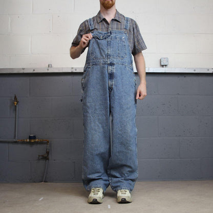 Vintage Levi’s baggy Silvertab dungarees 00s denim overalls blue