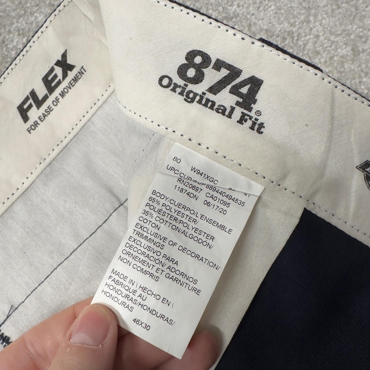 Dickies 874 pants navy original fit W46L30 Twill chino style skate work trousers
