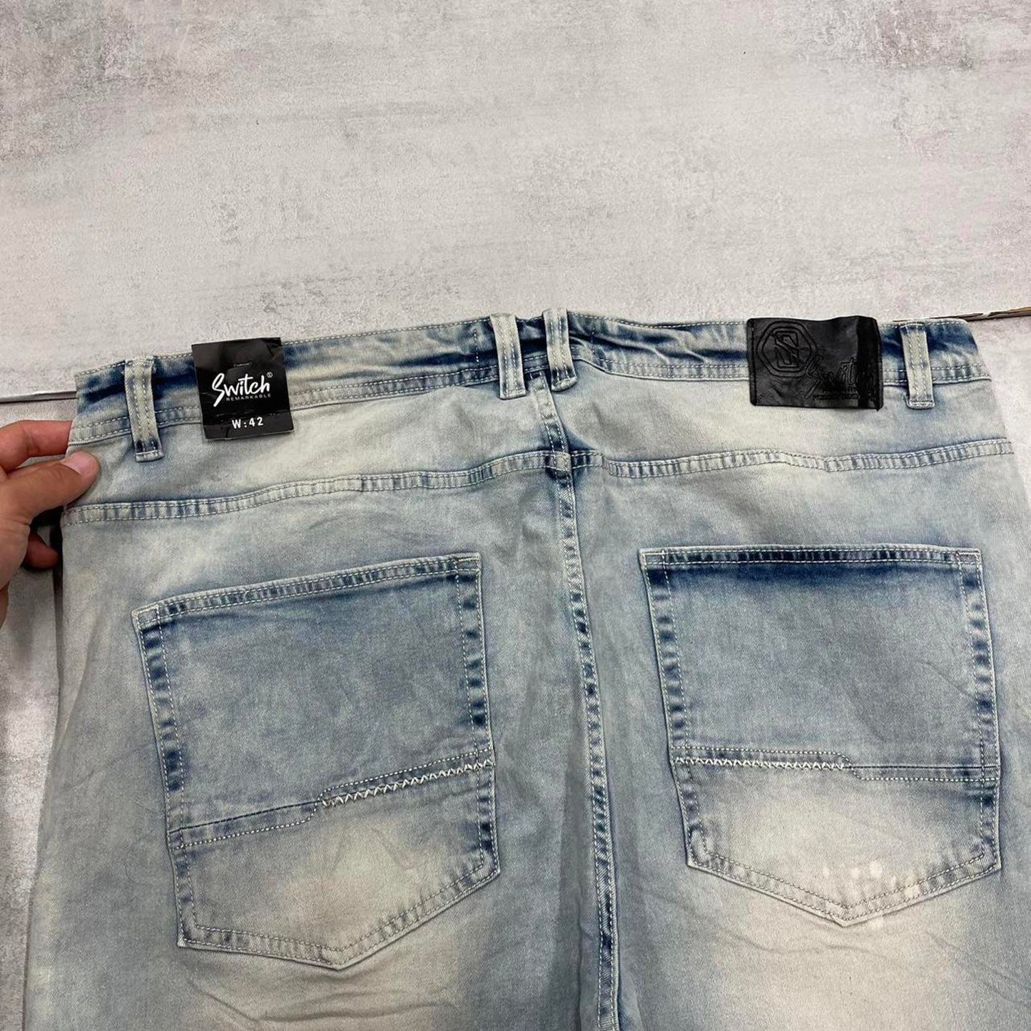 Blue Switch denim shorts W42