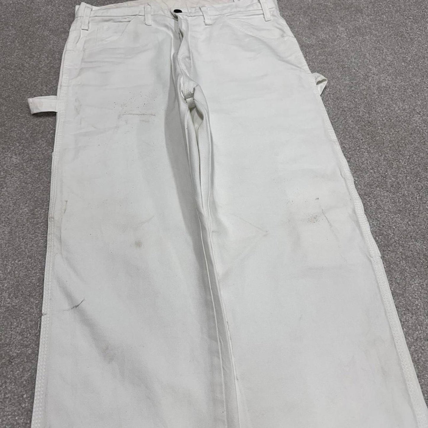Dickies y2k carpenter pants white painters cargos W32L30 skater style workwear