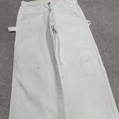 Dickies y2k carpenter pants white painters cargos W32L30 skater style workwear
