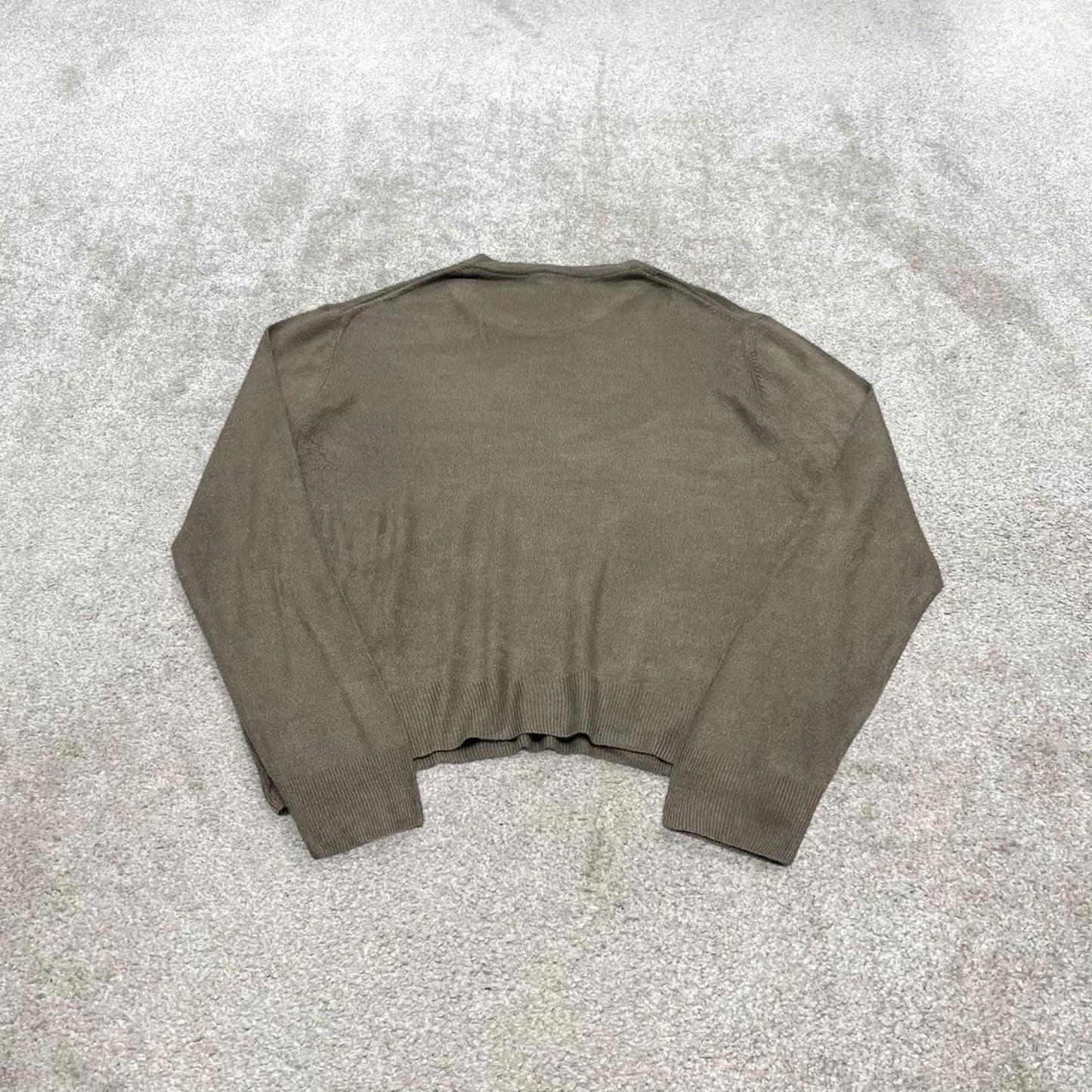 Vintage Y2K Dockers knit sweater jumper khaki Pullover lightweight knitted checkered grandad jumper