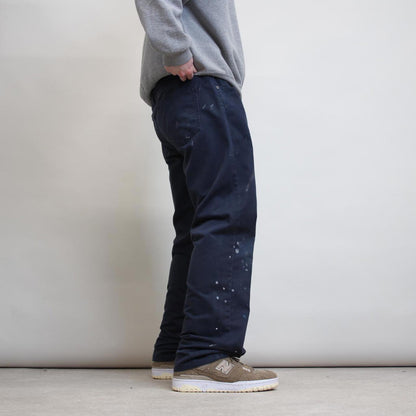 Navy Dickies pants W36L34 painted chino style trousers