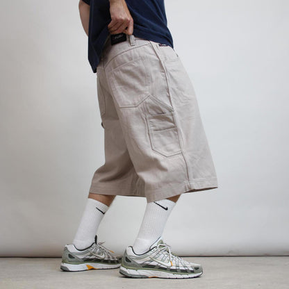 Baggy FUBU carpenter jorts W36 wide leg 90s style denim skater Y2K