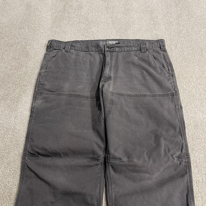 Carhartt double knee cargo jeans grey W42L32 Relaxed fit canvas carpenters, workwear skate pants