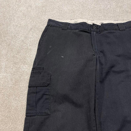 Y2k loose Dickies cargo pants black Regular straight twill chino skate style work trousers