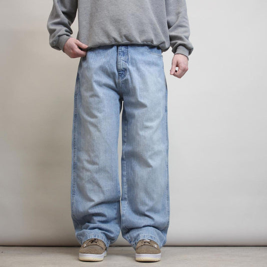 Extra baggy Dodeca jeans W36 L30 blue oose wide leg 90s style skate trousers