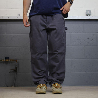Y2K Carhartt carpenters jeans womens navy grey Loose original fit cargo workwear pants