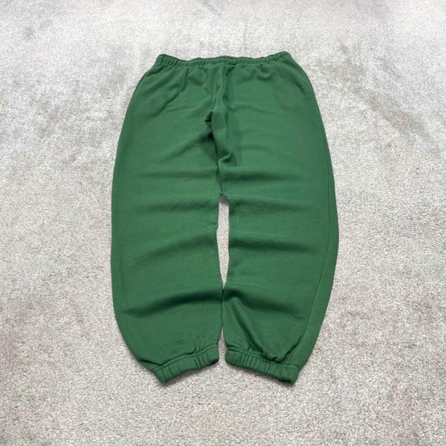 Y2K Starter sweatpants green cuffed joggers Loose embroidered tracksuit bottoms