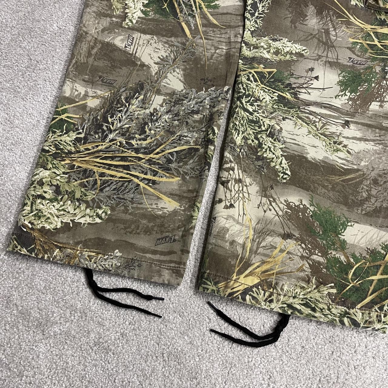 Realtree baggy camo cargo pants green Wide leg camouflage Y2K hunting utility trousers