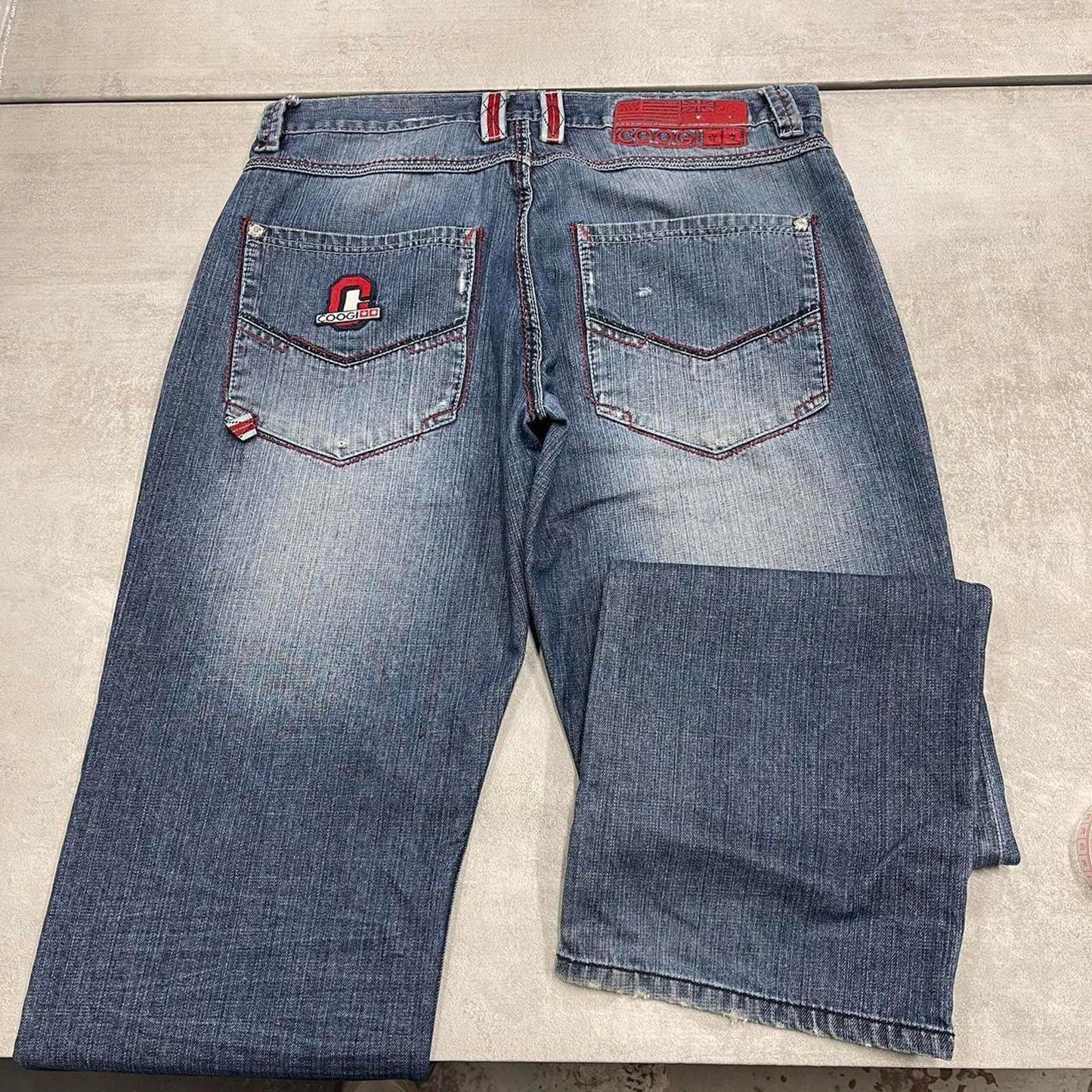 Blue embroidered Coogi jeans W36 L34