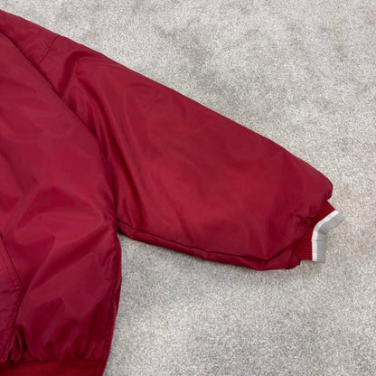 Alabama Crimson Tide Starter jacket XL red pullover hooded half zip nfl windbreaker bomber