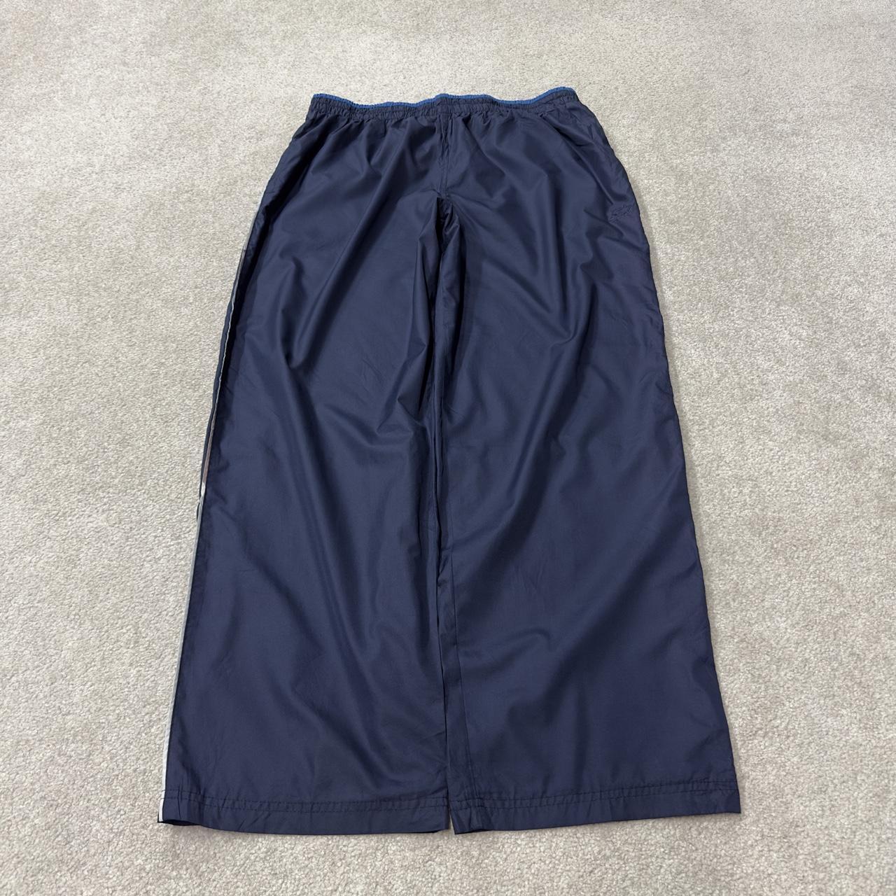 Vintage Starter baggy tracksuit bottoms navy wide leg mesh lined casual track pants