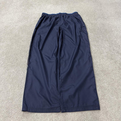 Vintage Starter baggy tracksuit bottoms navy wide leg mesh lined casual track pants