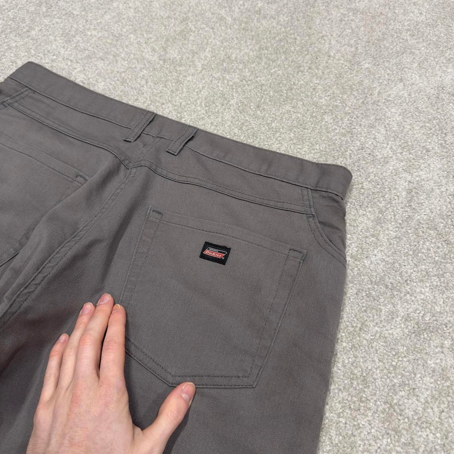 Y2k baggy Dickies shorts skater style grey Loose wide leg chino summer festival shorts