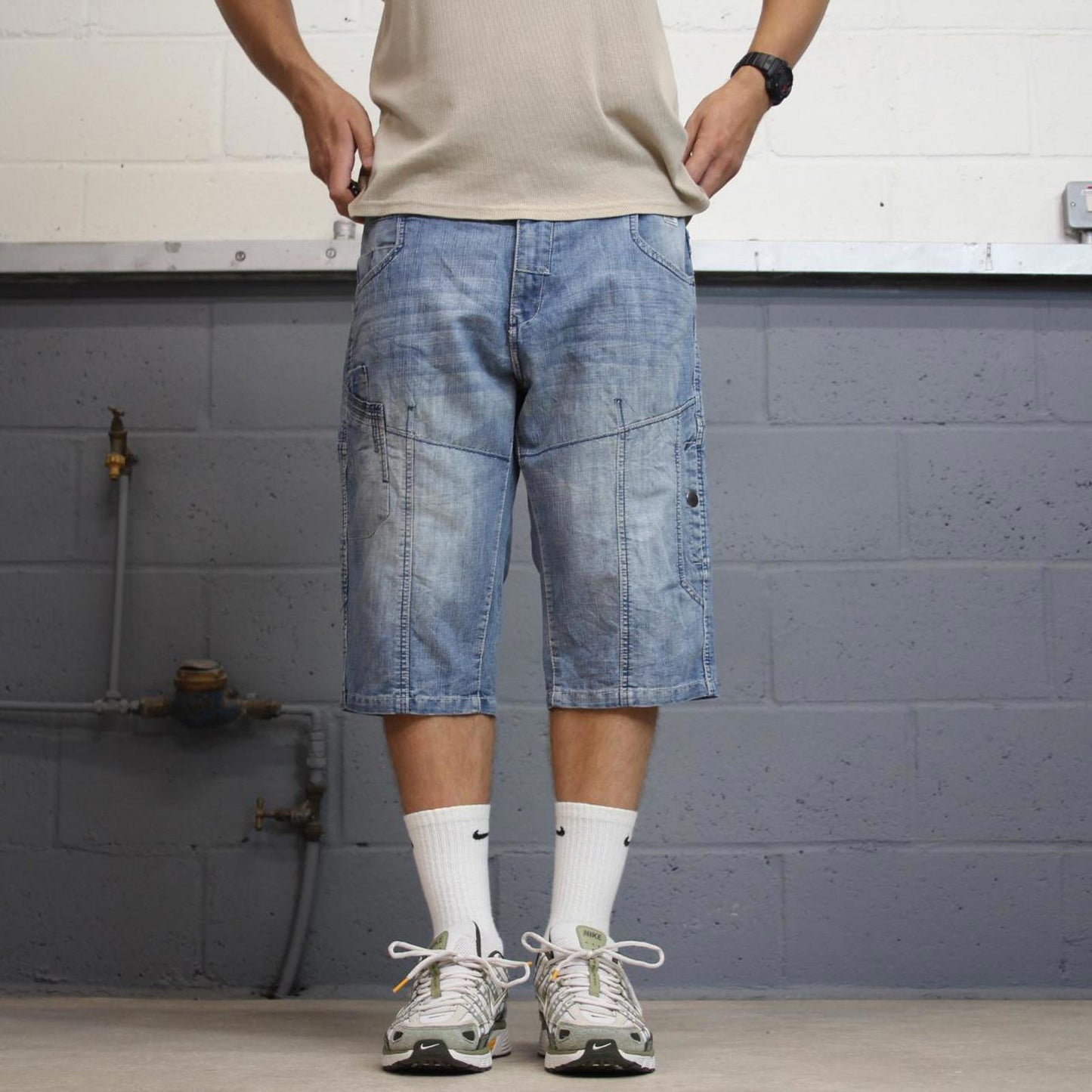 Mens baggy Projek Raw jorts W38