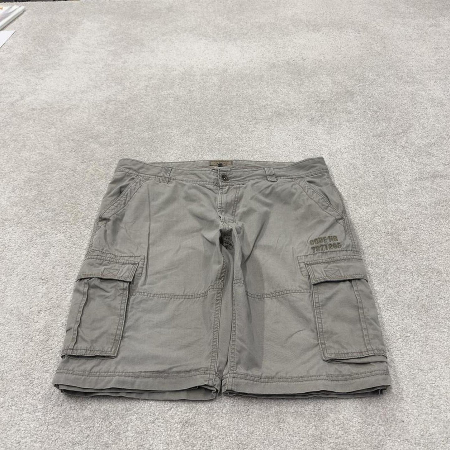 Y2K cargo shorts loose grey Loose leg utility shorts summer festival