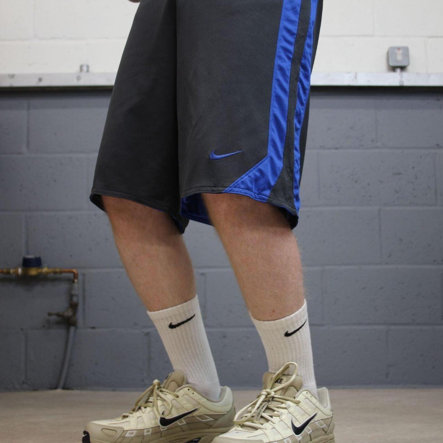 Loose Nike reversible sports shorts y2k blue Basketball style comfy loose floaty summer gym shorts
