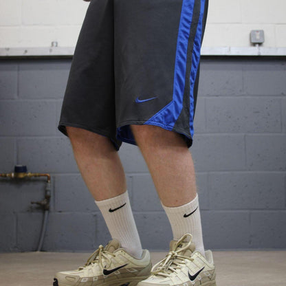 Loose Nike reversible sports shorts y2k blue Basketball style comfy loose floaty summer gym shorts