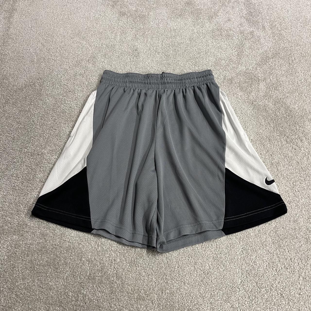 Nike sports shorts y2k Dri-Fit grey white Panelled colour loose floaty summer gym shorts