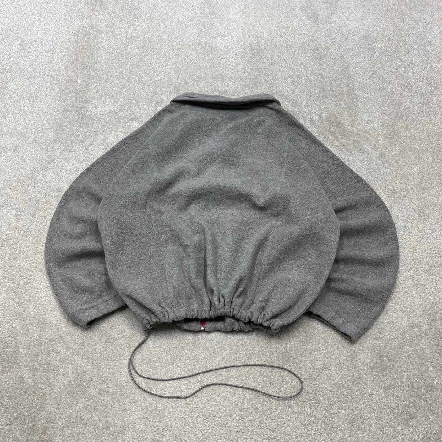 00s Columbia technical fleece 2XL women's grey full zip up y2k style autumn adjustable waist