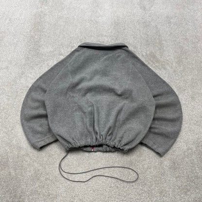 00s Columbia technical fleece 2XL women's grey full zip up y2k style autumn adjustable waist