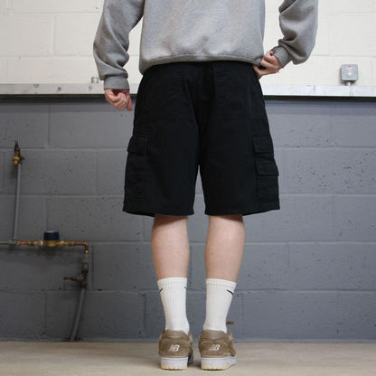 Y2k Wrangler cargo chino shorts black Loose skater style summer festival shorts