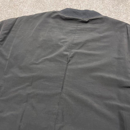 Y2K Quiksilver technical bomber jacket grey Fleece lined windbreaker bomber coat