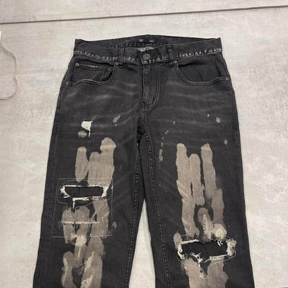 Black International Concepts jeans W32L32 skinny stretch hip hop Y2K jeans