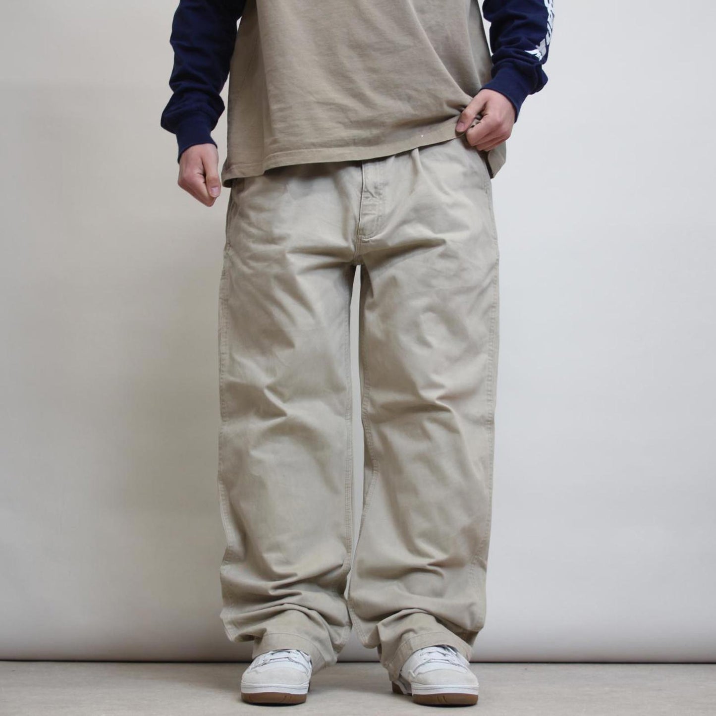 Carhartt carpenter pants W42 L32 beige relaxed fit 90s style cargos