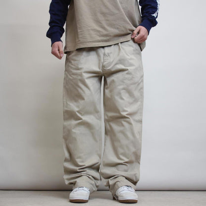 Carhartt carpenter pants W42 L32 beige relaxed fit 90s style cargos