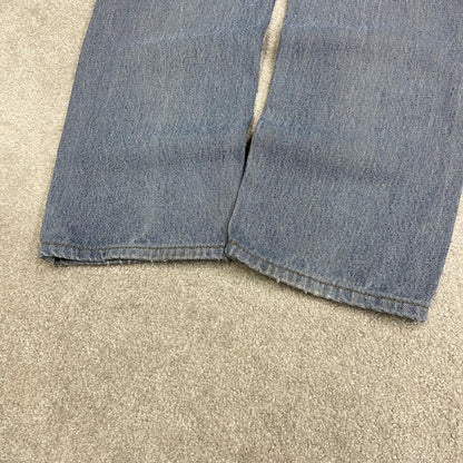 Y2K Levi’s 505 jeans straight leg washed blue #Straight fit 5 pocket pants belt loops red tab logo