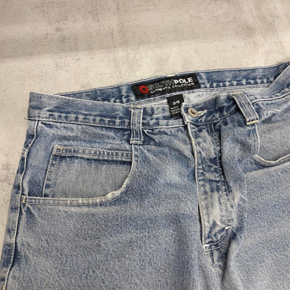 Mens vintage baggy Southpole jeans W34 L31