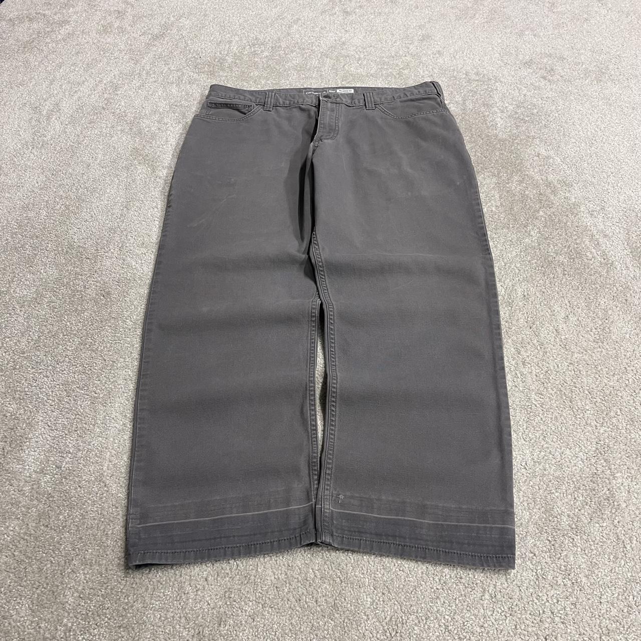 Carhartt carpenter jeans y2k grey Straight relaxed fit canvasy skater cargo work pants