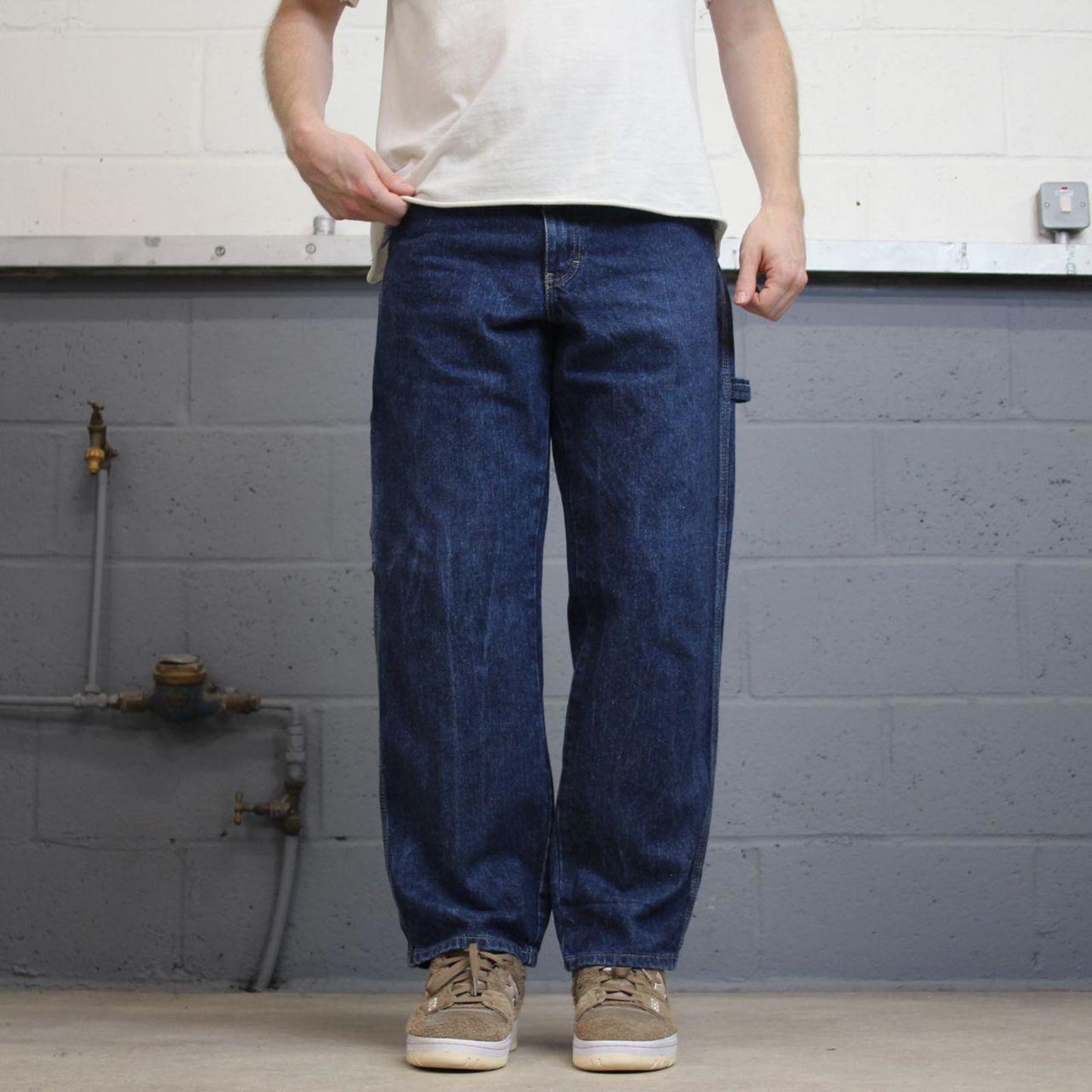 Dickies carpenter jeans W32L30 loose blue denim cargo skater style jeans