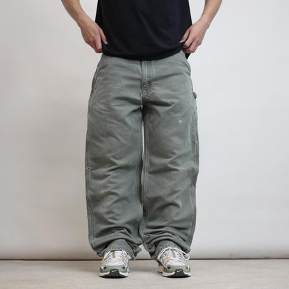 Baggy Carhartt carpenter jeans W36 L35 wide leg flannel lined 90s style skater cargos