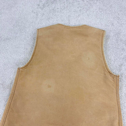 Tan vintage 1985 Carhartt Gilet XS