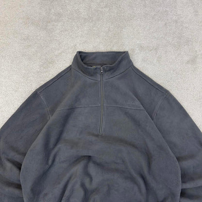 Grey Cabela's technical fleece XL y2k style 1/4 zip autumn adjustable waist