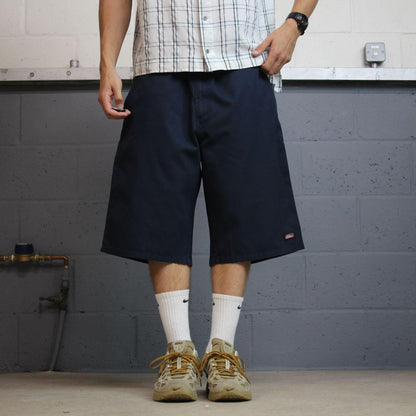 Dickies baggy carpenter shorts y2k navy Wide leg chino summer festival shorts