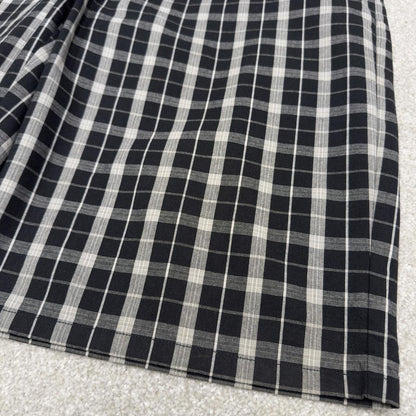 Dickies baggy checkered shorts carpenter black