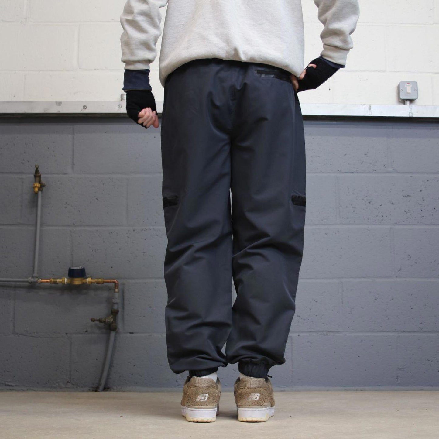 00s Reebok tracksuit bottoms grey Large loose y2k style joggers track pants trackies