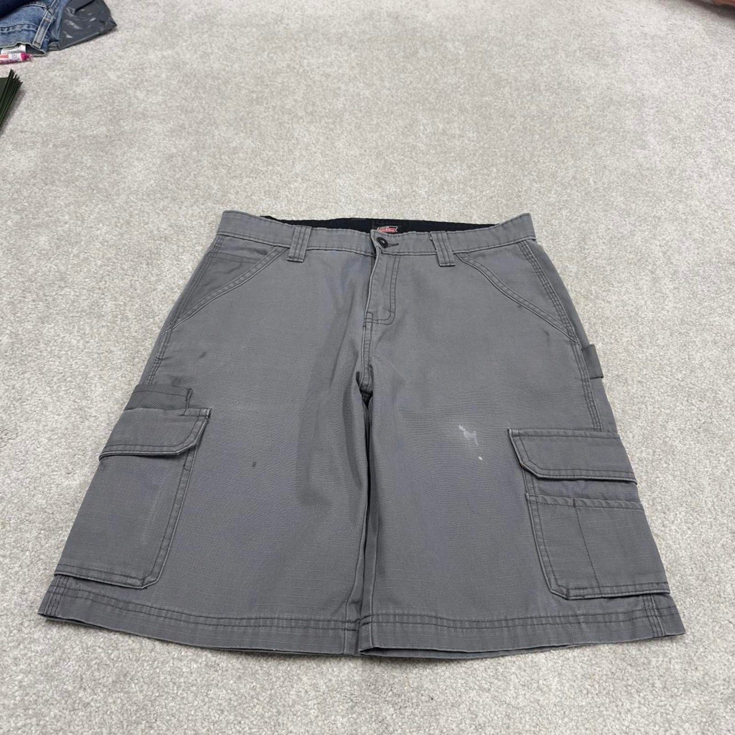 Y2k Dickies carpenter shorts skater style grey Loose leg canvasy summer festival jorts