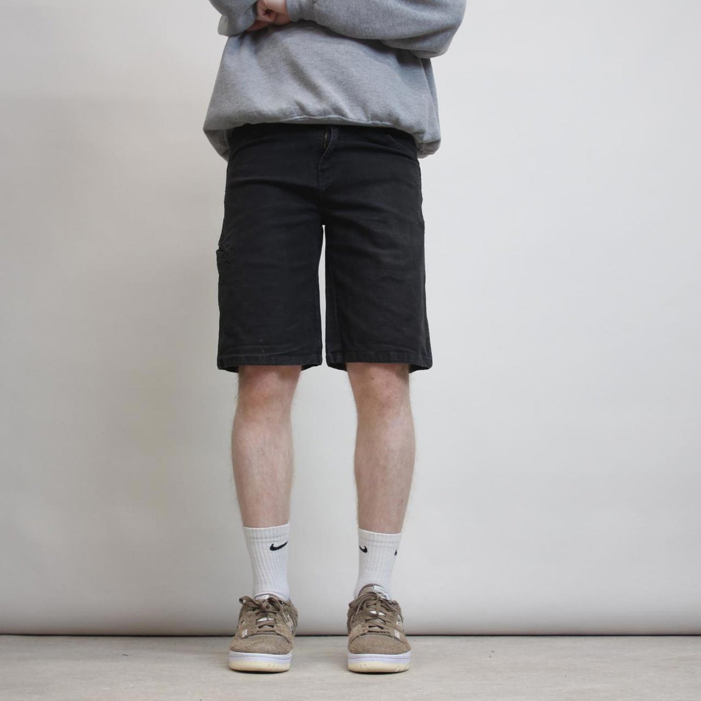 Mens BLACK Dickies carpenter jorts W30