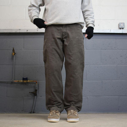 Carhartt carpenter pants W34L30 loose khaki relaxed fit skate pants