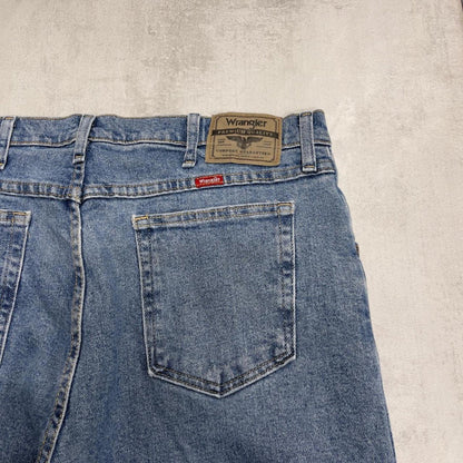 Blue Wrangler jeans W36L32 straight leg denim skater pants