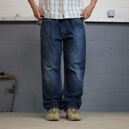 Y2K Carhartt straight leg jeans y2k W40L32 blue Relaxed fit 2000s style workwear jeans