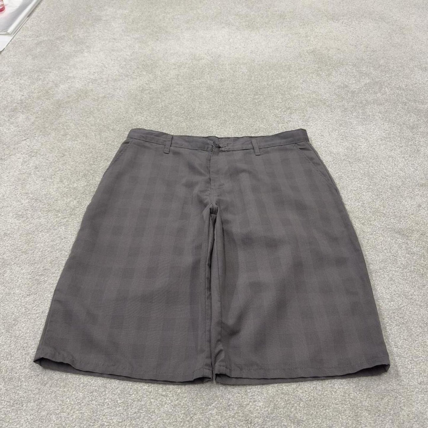 Dickies checkered baggy carpenter shorts grey Twill chino skater style shorts wide long leg
