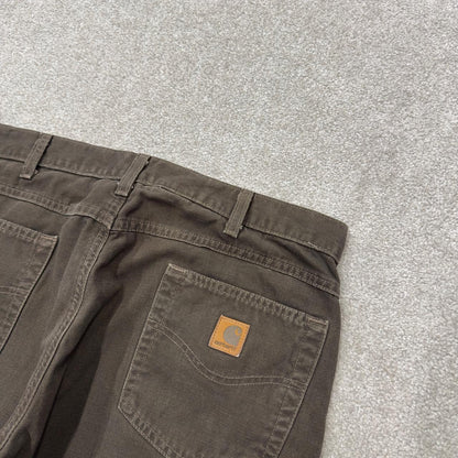 Baggy Carhartt carpenter pants y2k brown Loose fit skater 2000s style workwear cargo pants